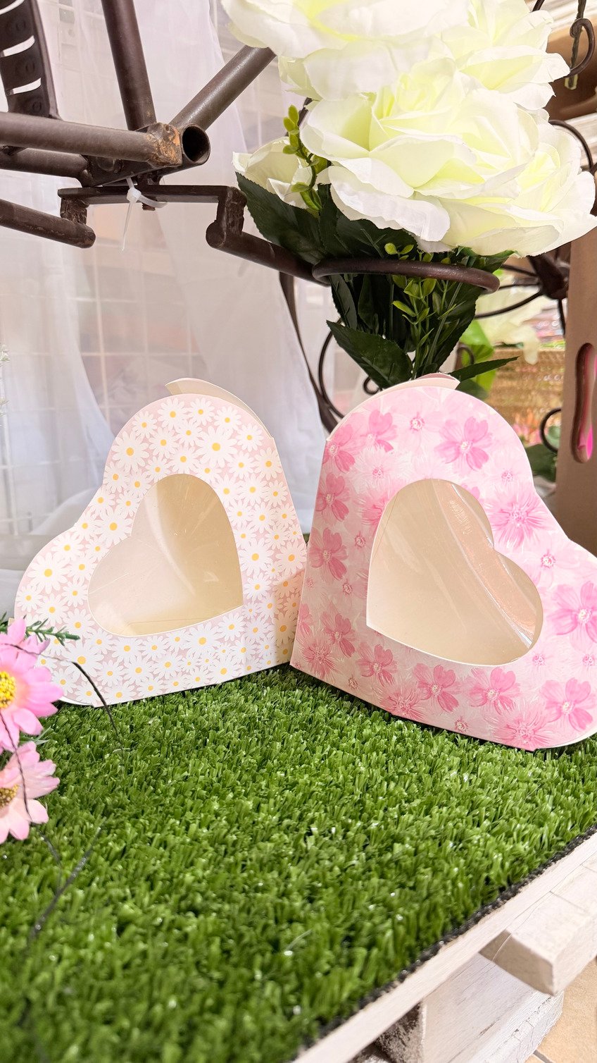 Caja Corazones Flor